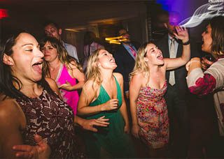 DJ entertaining guests at a private party or social celebration in New England