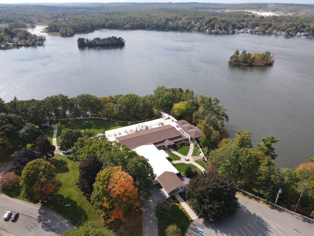 lake pearl wrentham drone photo