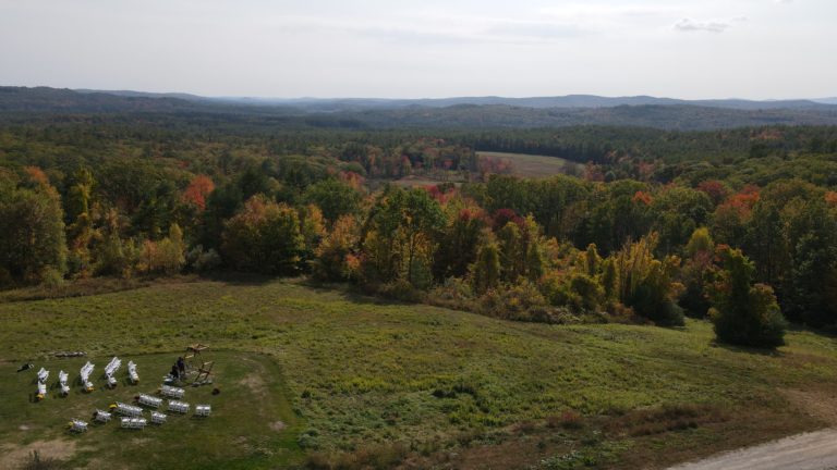 NH lakes region foliage wedding