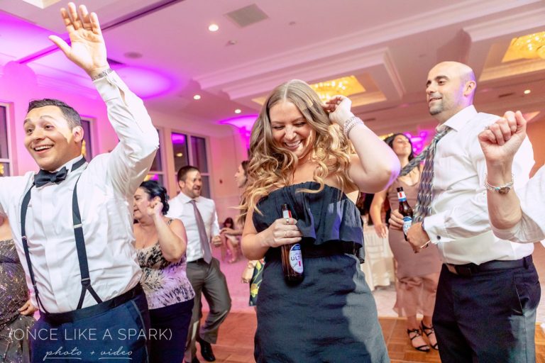 Indian Pond country club wedding dance floor
