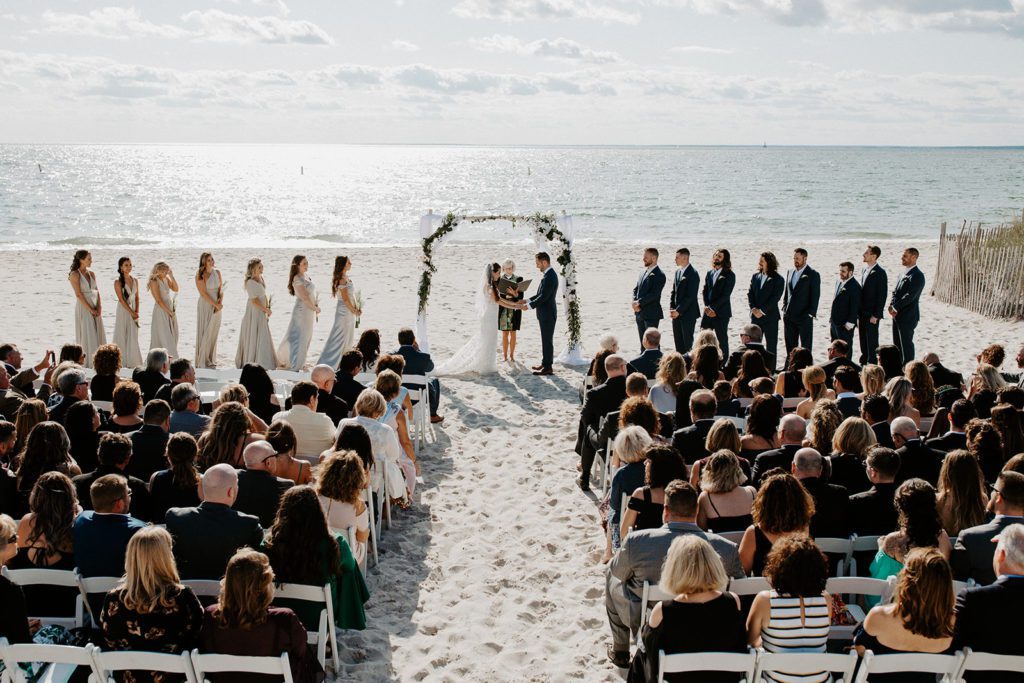 cape cod beach wedding ceremony