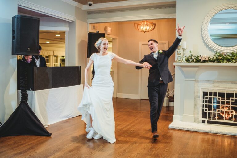 Saphire Estate wedding bride and groom introductions