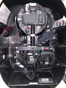 DSLR photo booth kiosk interior and base stand