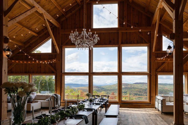 Granite Ridge estate wedding barn views