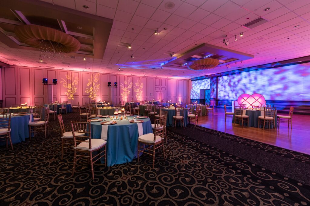 wedding ballroom lighting design