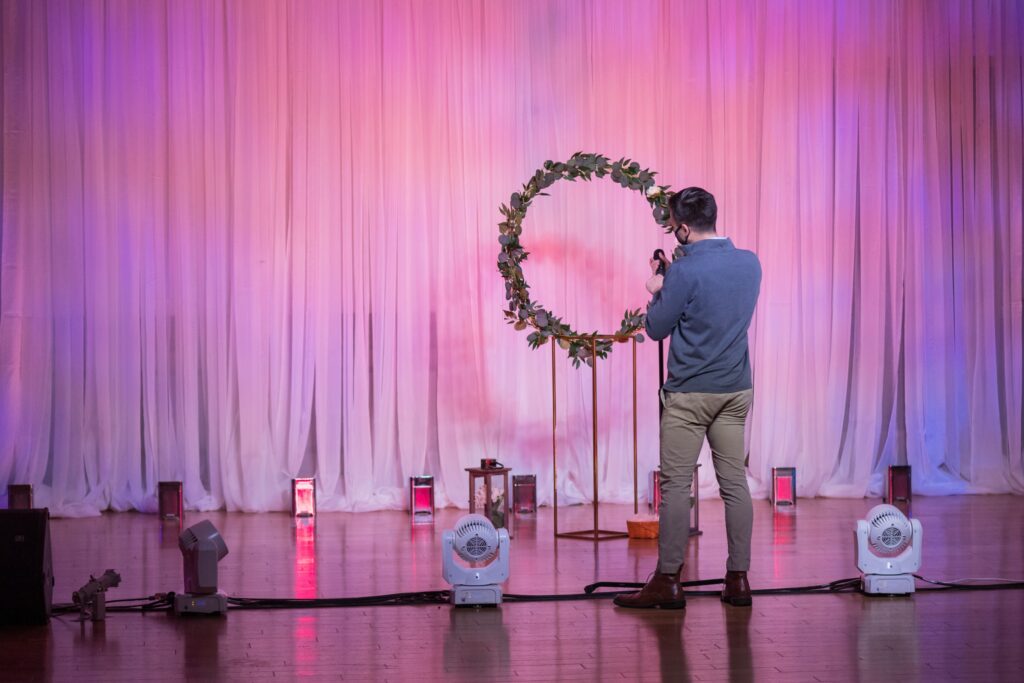 wedding ballroom lighting design