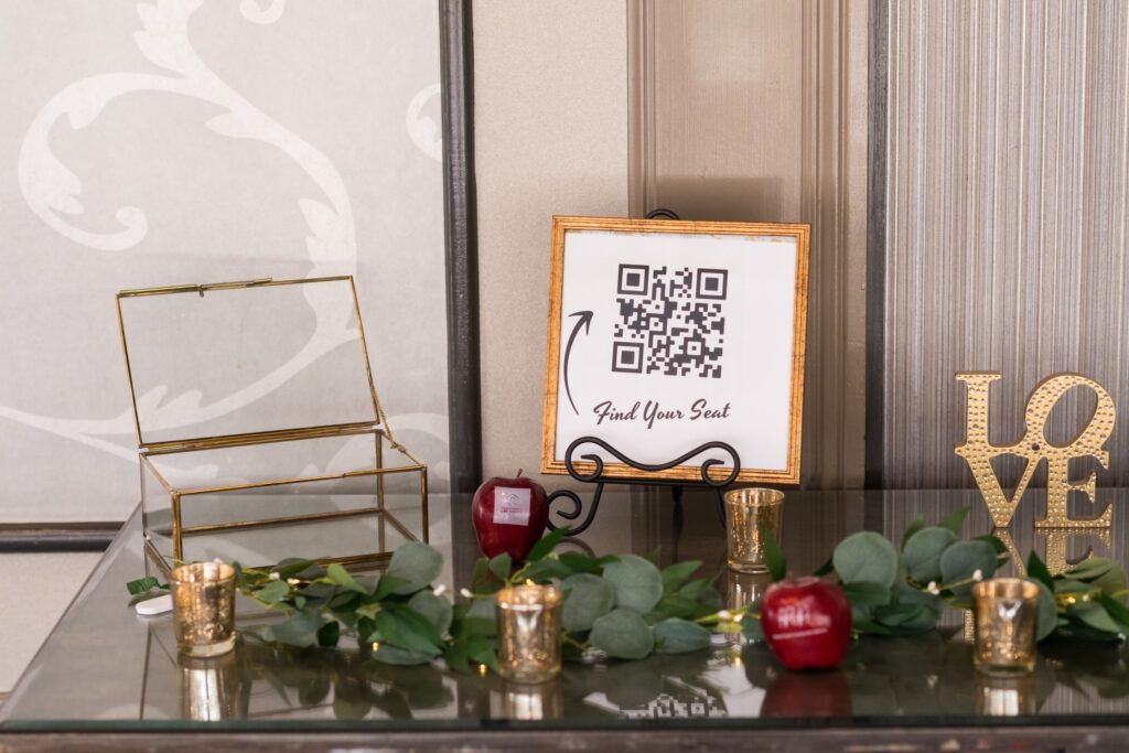 wedding seating chart QR code