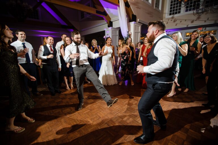 groom and groomsmen at Pinehills Golf Club wedding