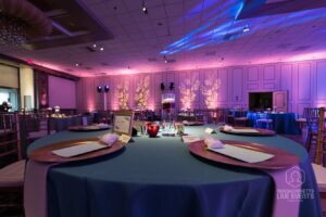 table pin spot lighting