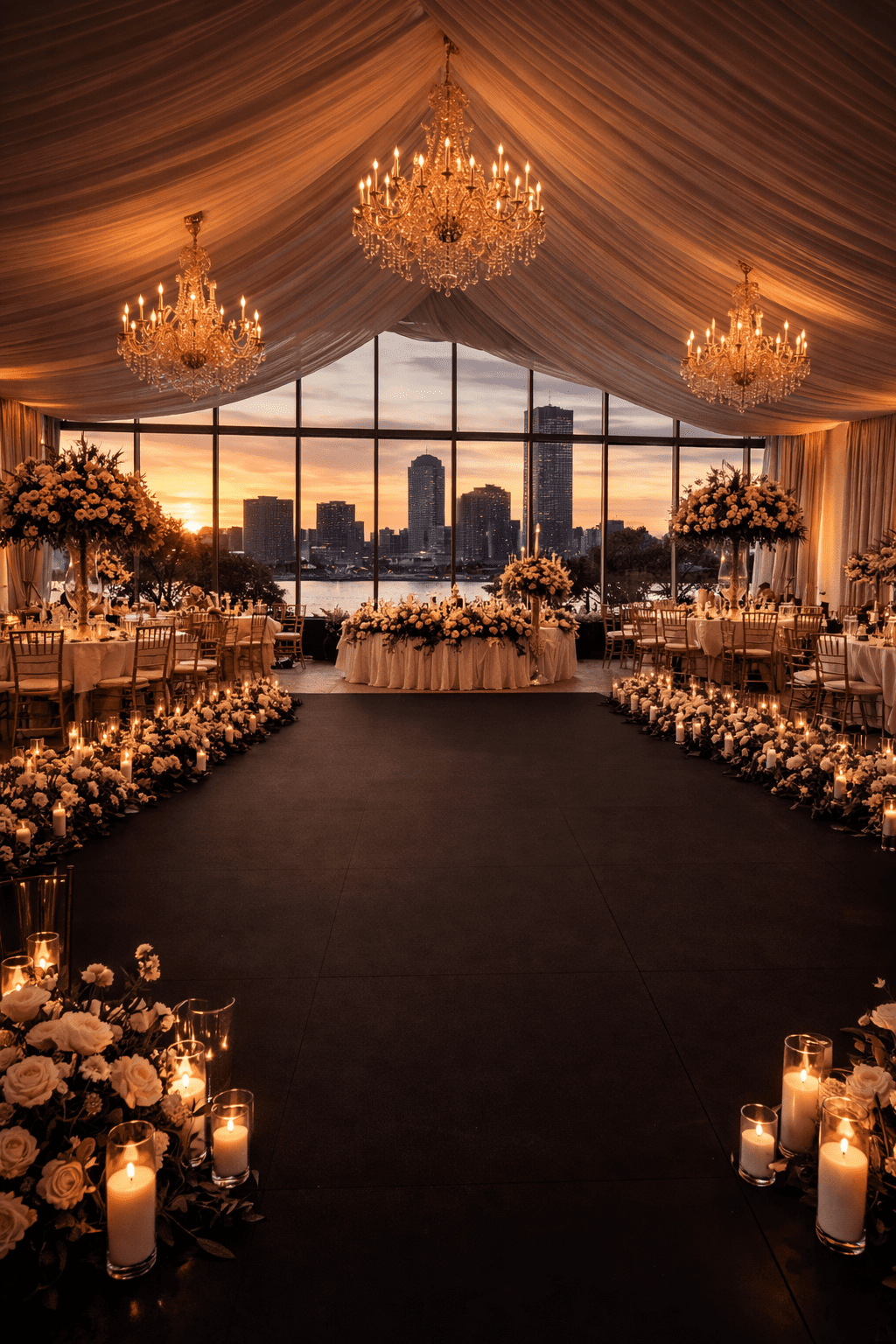 black wedding dance floor Boston ballroom