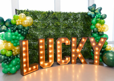 light up marquee letters at corporate meeting registration at View Boston