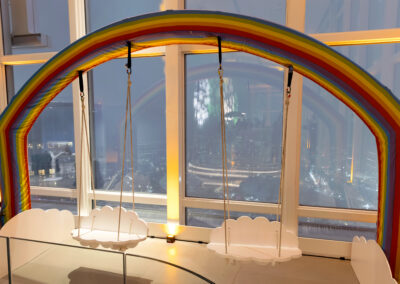 Interactive activations for networking event at View Boston